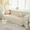Krémový styl Přehoz na pohovku Plný krycí hadřík Lehký luxusní Žinylkový Potah na polštář pohovky Ručník Deka Čtyři roční období Univerzální Všeobjímající Potah na pohovku
