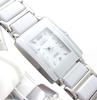 TECHNOS Ladies Watch Elegant Ceramic White Combi Heart Bracelet Set TSL906TW-SET [Item]