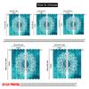 Plane Printing Print Curtains Turquoise Mandala Versatile Fabric Without Rod All Bedroom Living Room Curtain Made Of Polyester Washable Sitting Ready