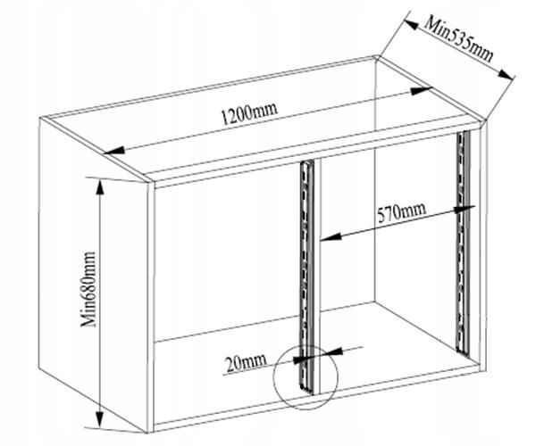 Magic Corner Cargo Basket Corner Right Kidney Anthracite Chrome 1200