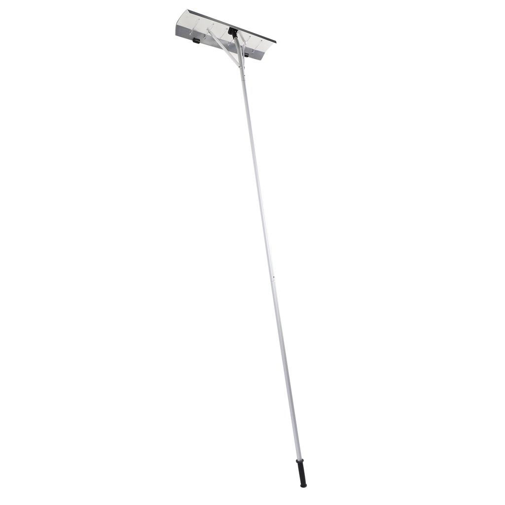 Telescoping Snow Roof Rake with Wheels Adjustable 20ft Extendable Handle Detachable Aluminium