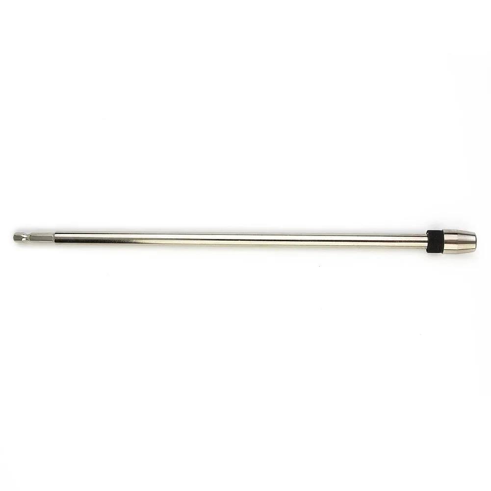 Quick Release Screwdriver Drill Bit Holder 14 Inch with 300mm Hex Shank Extension Rod Suitable for Use with Various Power Tools