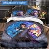 Stained Glass Gothic Romance 3pcs K-pop Music Group Bedding set,Ideal for Bedroom, Dormitory,Including Duvet Cover And 2pcs Pillowcases,Fan Gifts
