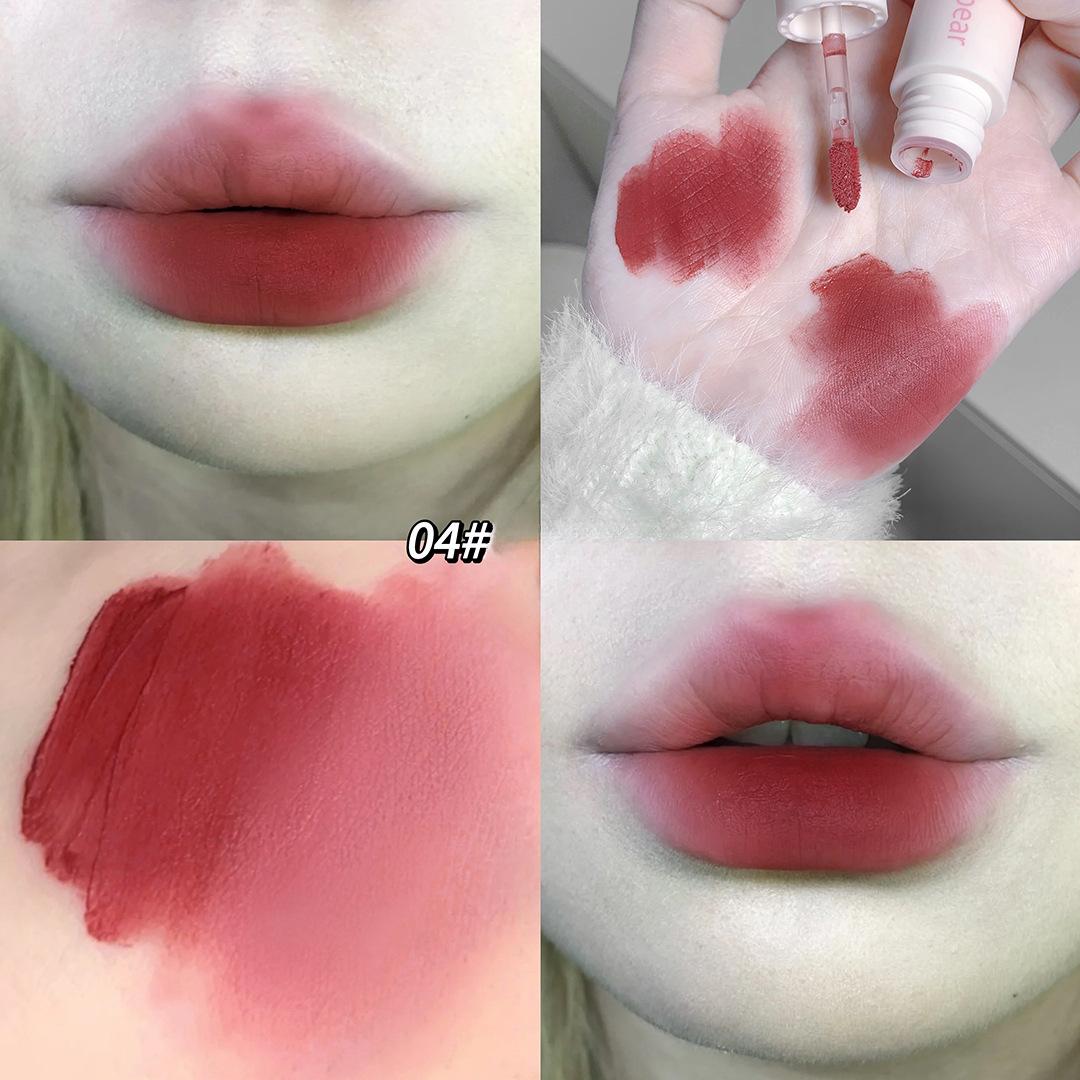 

Розовая бархатная матовая грязь для губ, матовая матовая глазурь для губ, отбеливание без макияжа, стойкий макияж, нелегко приклеить женскую помаду к чашке