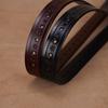 Womens Genuine Leather Belt With Pin Buckle Adjustable No-Hole Design Retro Chic Waistband Jeans Dresses