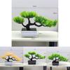 Plastic Faux Juniper Bonsai Tree Indoor Decor Green Artificial Plant For Home