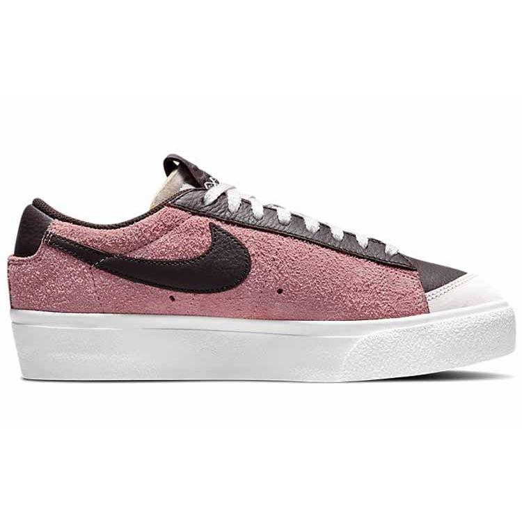 Nike Blazer Platform Slip Resistant Shock Absorbing Durable Low Top Skate Shoes Women sneaker Pink DM9471-600