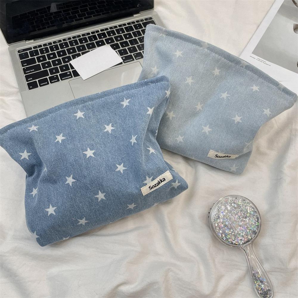 Ladies Zipper Clutch Bow Makeup Bag Women Fashion Large Capacity Zipper Cosmetic Brush Storage Pouch Case Handbag