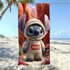 American Cartoon Figure Print Thick Microfiber Beach Towel Quick Dry Bath Blanket For Kids