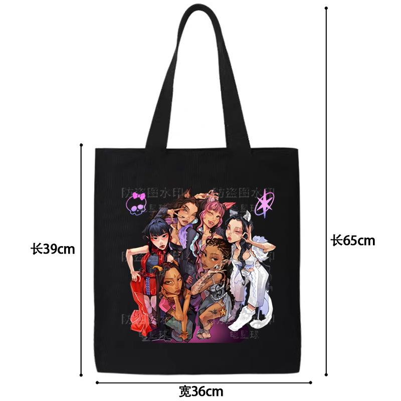 Foreign trade new KATSEYE peripheral printing large-capacity casual handbag high-value going out portable tote bag no specifications