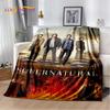 3D SPN Supernatural Sign Dean Sam Blanket,Soft Throw Blanket for Home Bedroom Bed Sofa Picnic Travel Office Cover Child Gift