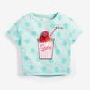 Spring and Summer Polka Dot Short Sleeve Baby Round Neck Undershirt Children's Clothing