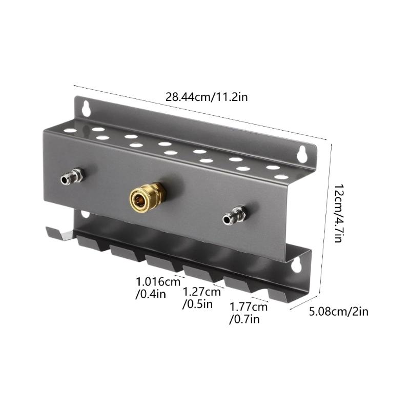 Space Saving Stainless Steel Pressure Washer Accessory Holder Wall Mount Storage Rack for Guns Foam Cannons Nozzles