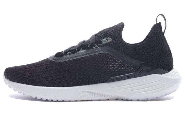 Li Ning Super Light 17 ТПУ Скользкая подошва Амортизация Дышащие Низкие Беговые Кроссовки Женские Черные ARNQ002-2 35.5