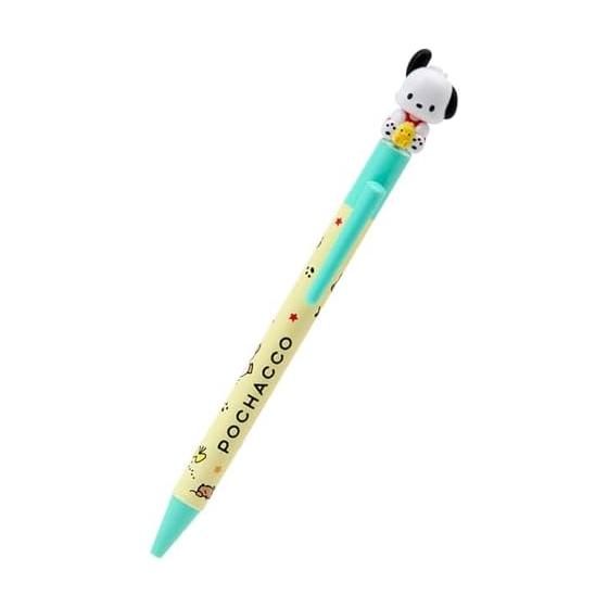 Sanrio Ballpoint Pen with Mascot Pochacco ABS Resin Ink Color: Black 926876