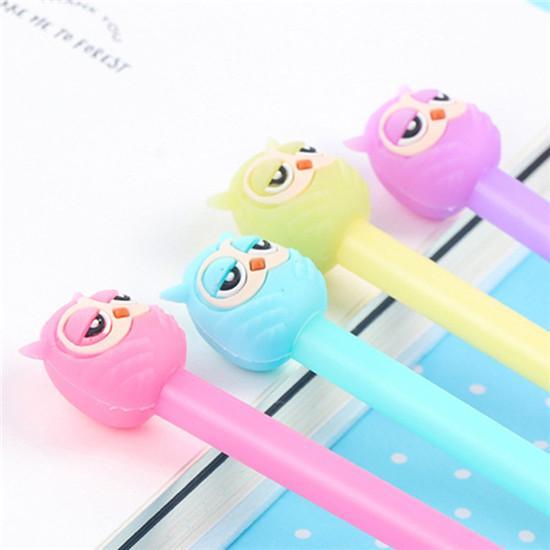 1pcs Lovely Kawaii Korea Stationery Pet Owl Neutral Pen Office Supplies Novelty Pen Student Pens