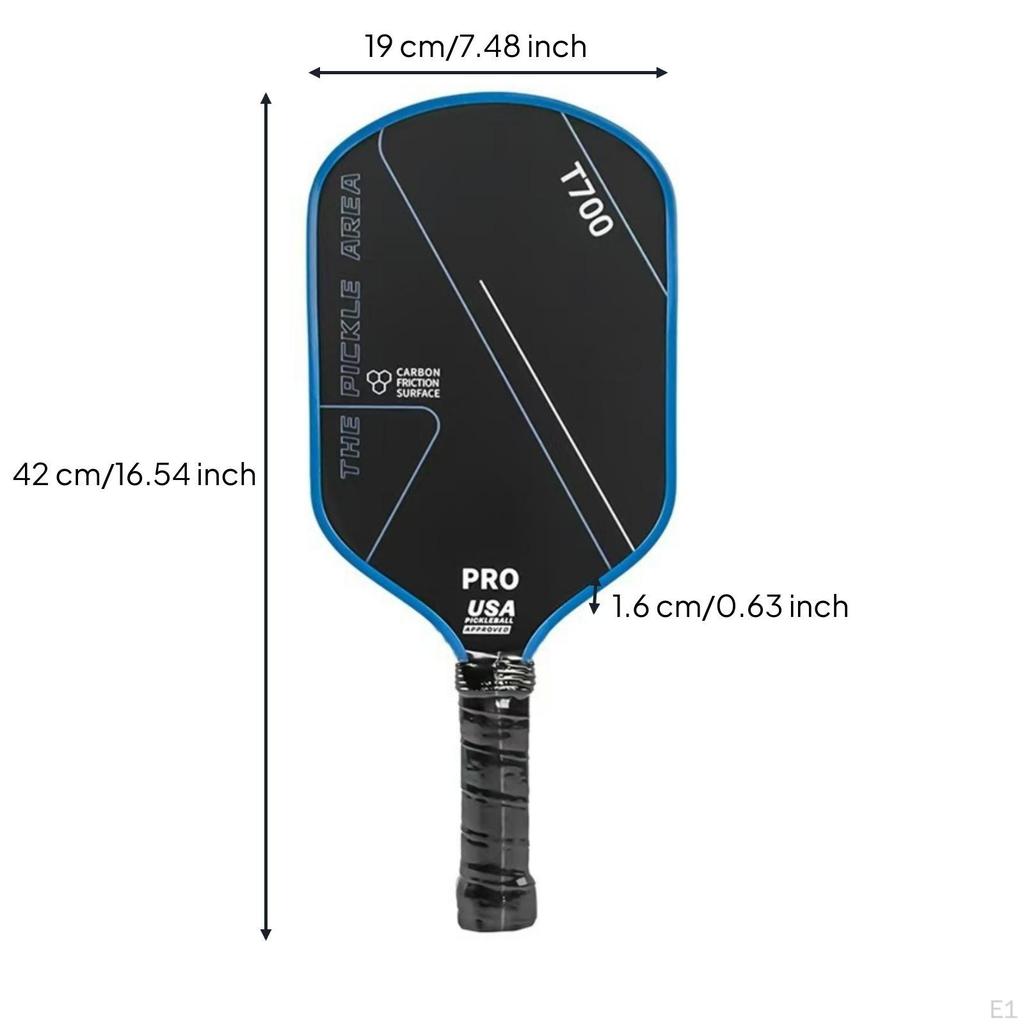Pickleball Racket Carbon Fiber Federation Approved Paddle with Wrapped