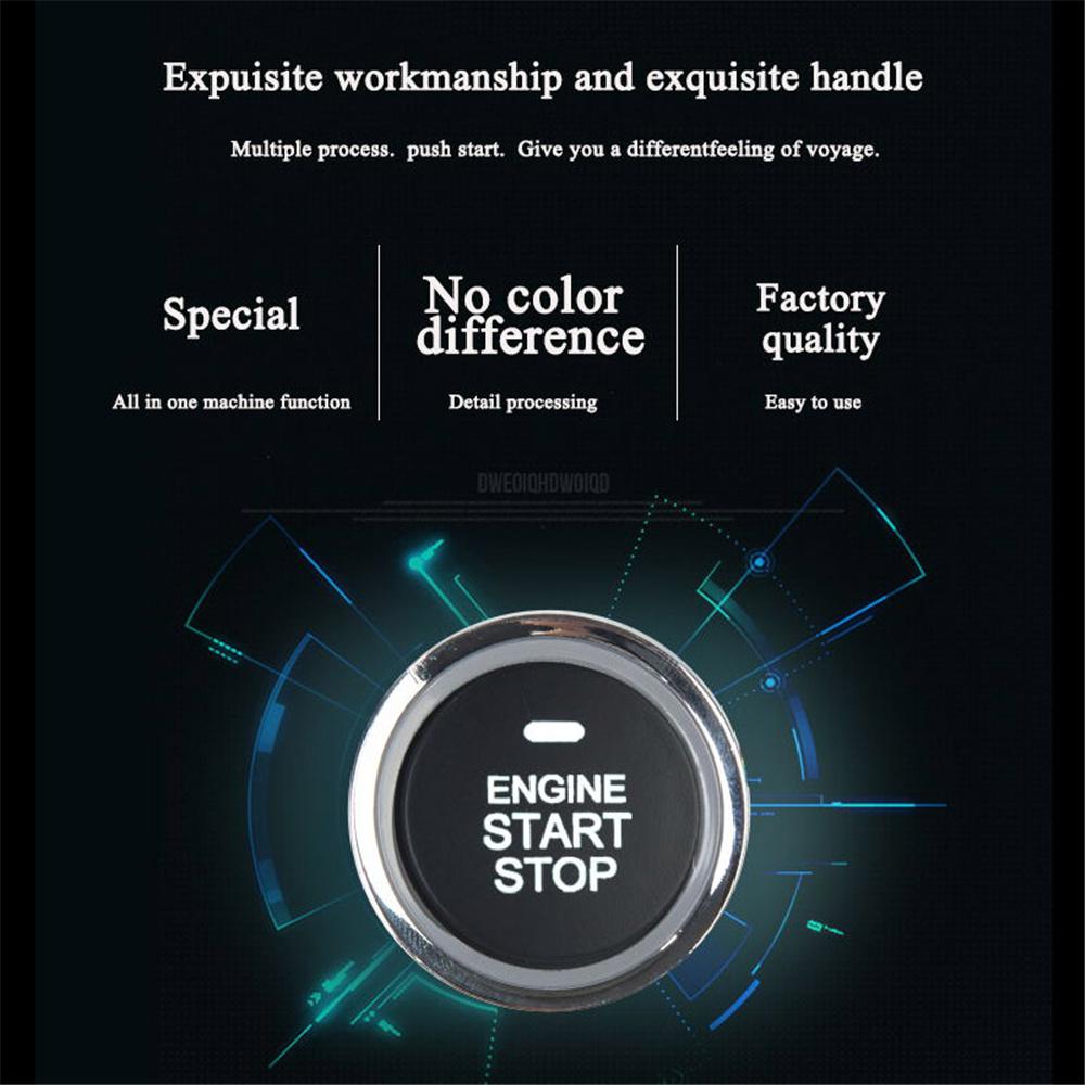 Car Alarm PKE Passive Keyless Entry One Button Start Stop Remote Start Engine