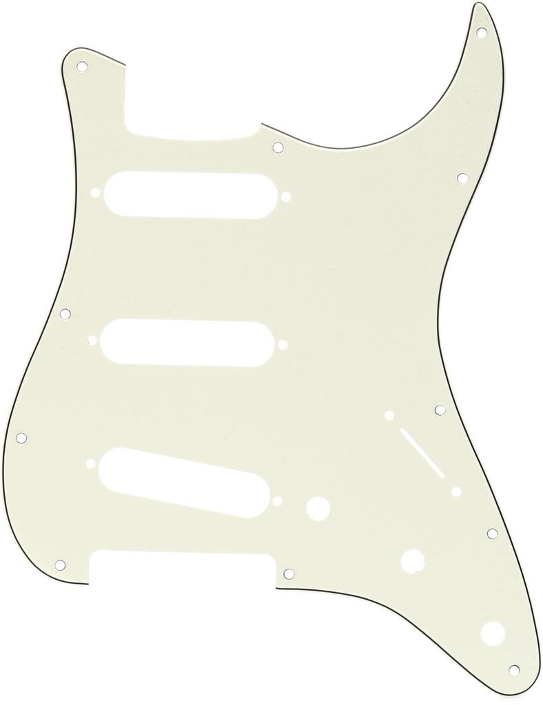 Fender Pickguard PERCHMENT 11-HULLER MODERNE STIL STRATOCASTER® S/S/S PICKGUARD,
