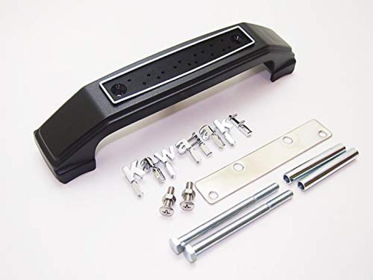 Doremi Collection Fork Cover Emblem for Kawasaki Zephyr Lowercase Mounting Bracket 30023 1100, Letters, Black, Included,