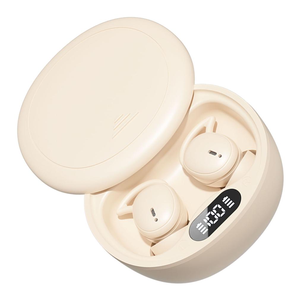 Wireless Earbuds Digital Display Skin Friendly Portable Noise Blocking Earphones for Sleeping