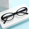 Kleine Fassung Blaulichtfilter Ovale Myopiegläser Rezeptbrille Damen Herren Optische Brille 0 -0.5 -0.75 Bis -6.0