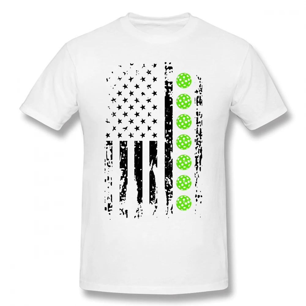Funny Flag Pickleball Player T Shirts Graphic Cotton Streetwear Short Sleeve Birthday Gifts Summer Style Tshirt Mens Clothing