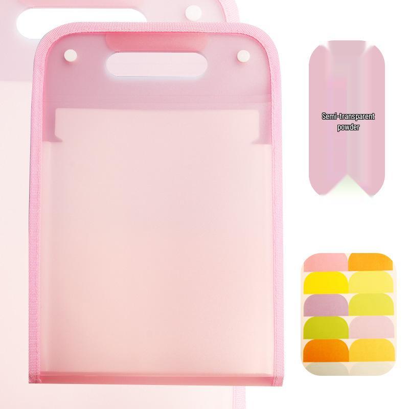 Vertical Accordion File Organizer – Large Capacity Student Storage Bag with Multi-Layer Design for Test Papers and Documents.