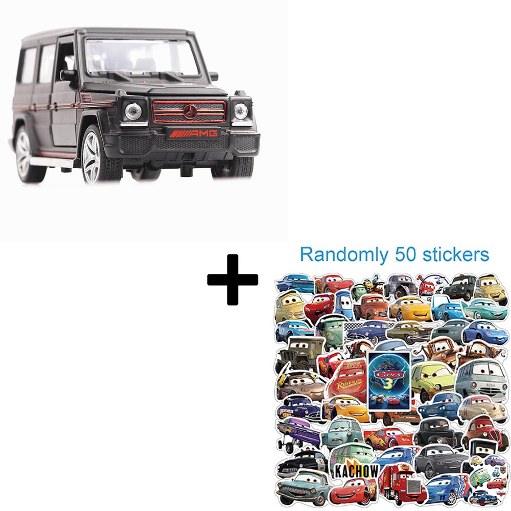 1:32 Scale G65 Alloy Diecast Toy Car Models 4 Doors Opened Sound Light Pull Back Hihgh Simulation SUV Vehicles for Kids Presents