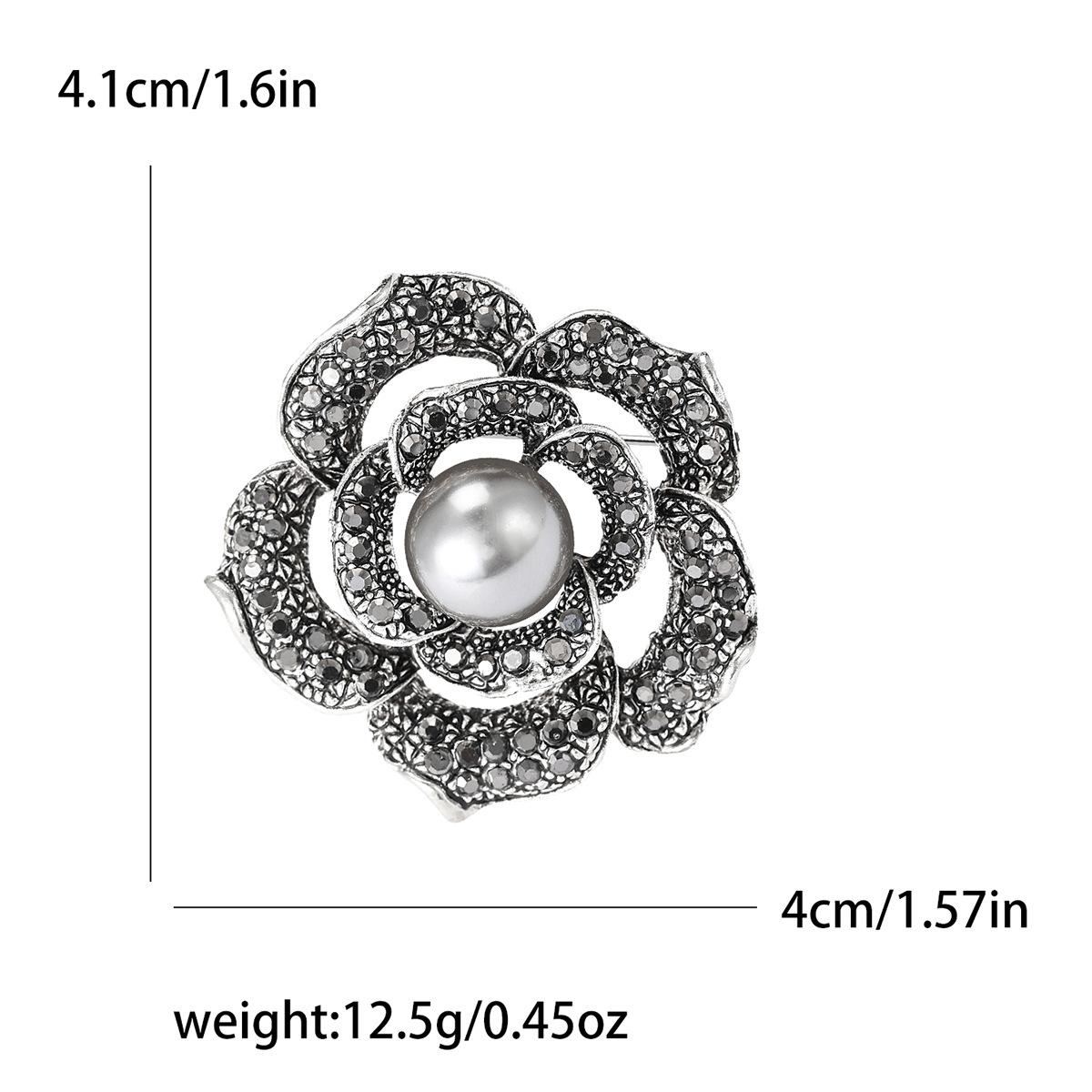 

Высококачественный сплав горный хрусталь брошь в виде розы модный универсальный женский костюм пальто корсаж ювелирные изделия