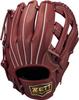 ZETT Soft Steer Baseball Glove for Bordeaux Brown Size 6 All-Around Left-Handed Throws, (4000), (BRGB35440)