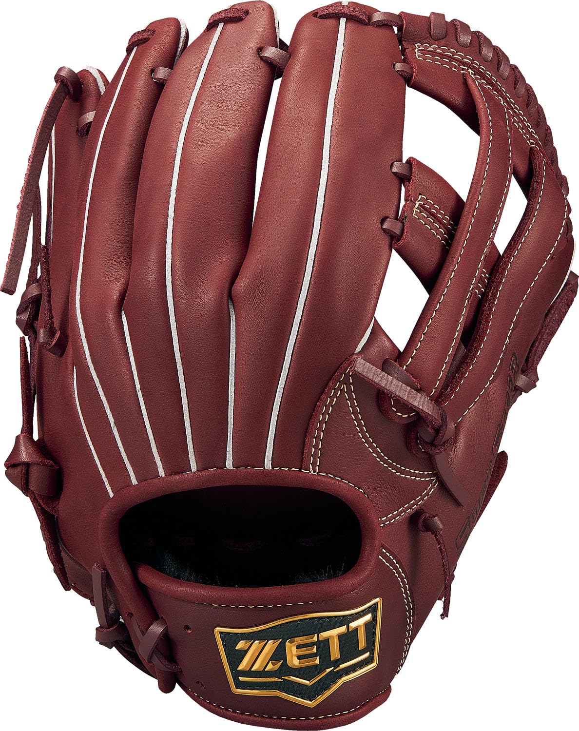 

ZETT Soft Steer Baseball Glove for Bordeaux Brown Size 6 All-Around Left-Handed Throws, (4000), (BRGB35440)
