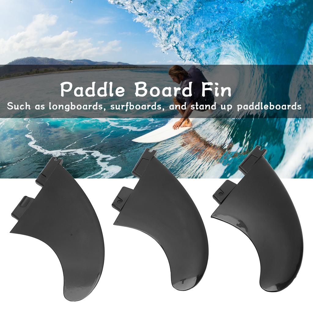 3Pcs/Set Surfboard Fin PVC Fiberglass Longboard Ocean Broad Thruster Fins Surf Accessories