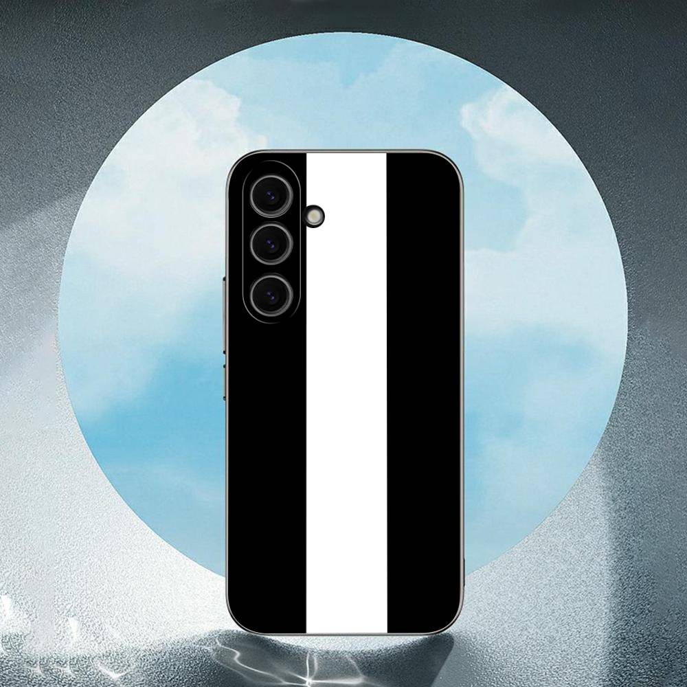 Black And White Grid For Samsung Galaxy S23 S24 S25 Ultra S22 Plus S21 Black Soft Case Waterproof Soft Case
