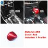 Red Car Gear Shift Head Knob Steering Wheel Decor Frame ABS Accessories Cover Trim For Kia Cerato Forte K3 / Seltos  -