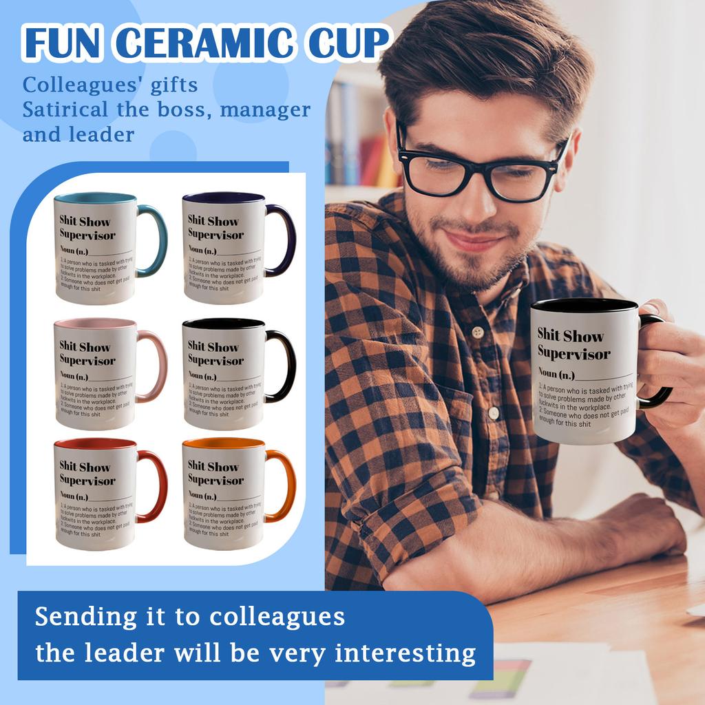 Colleague Gift Satirical Manager Fun Novelty Drinkware Ceramic Mug