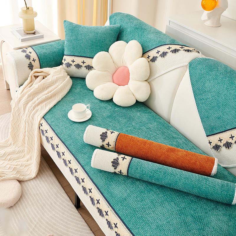 

Подушка для дивана, Универсальная подушка для сиденья на четыре сезона Новый простой современный чехол для дивана из нескользящей кожи для гостиной, Чехол, Ткань, Полотенце 70*70cm