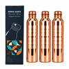 Nirmal Ganga Silver Touch Luxury Copper Bottle 1L (Pack of 3) | Premium Copper Water Bottle | Elegant & Leakproof