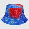 Neutral Summer Tie Dye Printed Fisherman Hat Outdoor Breathable Hat Sunshade