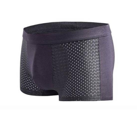 Sexy Men Mesh Hollow Solid Color Boxers U Convex Underwear Breathable Underpants