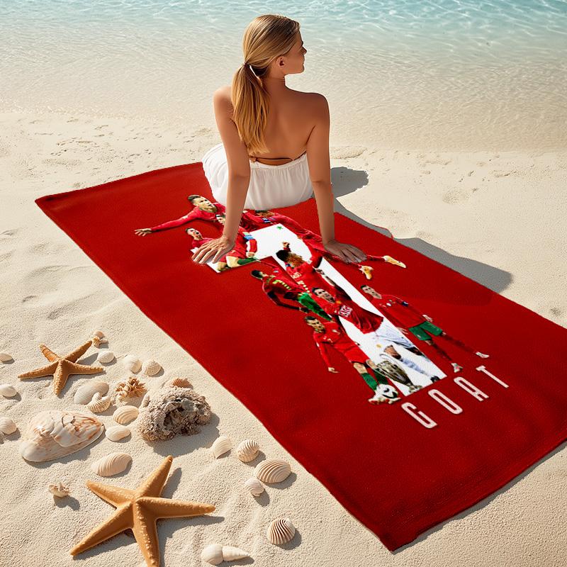 Ronaldo Legend Forever Great Beach Towel Outdoor Camping Soft Outdoor Pool Towel Quickdrying Swim Towel Seaside Travel And Vacation Towels Printing