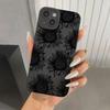 Black Sunflower Pattern Tpu Phone Case For  Mi 14T 13T 12T Pro 14 13 12 11 Lite 5G NE Poco F6 F5 X5 M6 Pro 4G Soft Cover