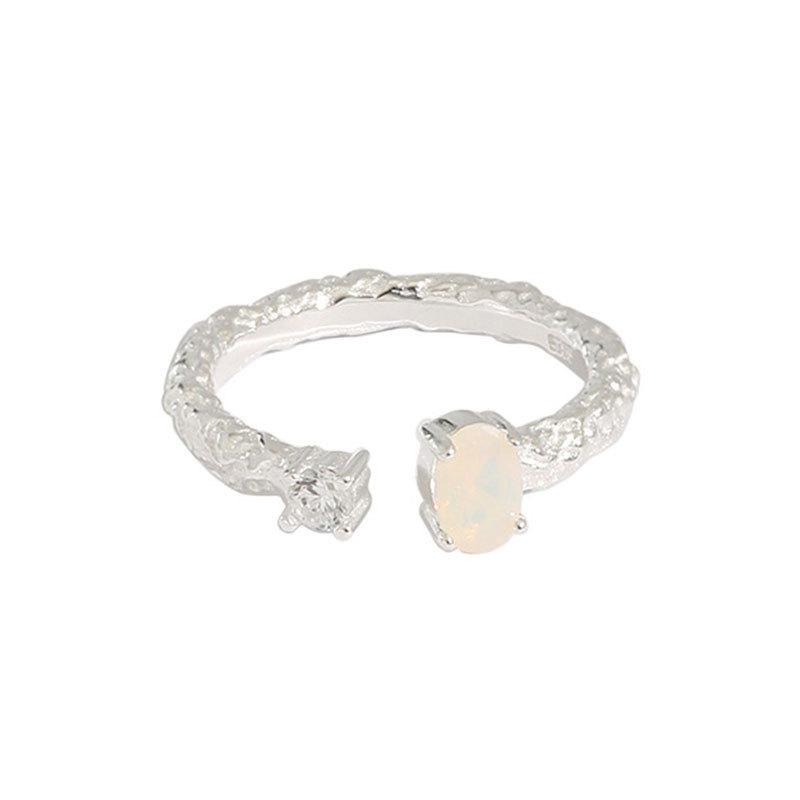 Trendy S925 Geometric Silver Ring For Women With Adjustable Open Design Perfect For Gifts And Events Special
