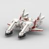 Non-Toxic Moc Futuristic Space Battleship Building Blocks Set Sci-Fi Twin-Hull Warship Model Display Collectible For Adults & Teens