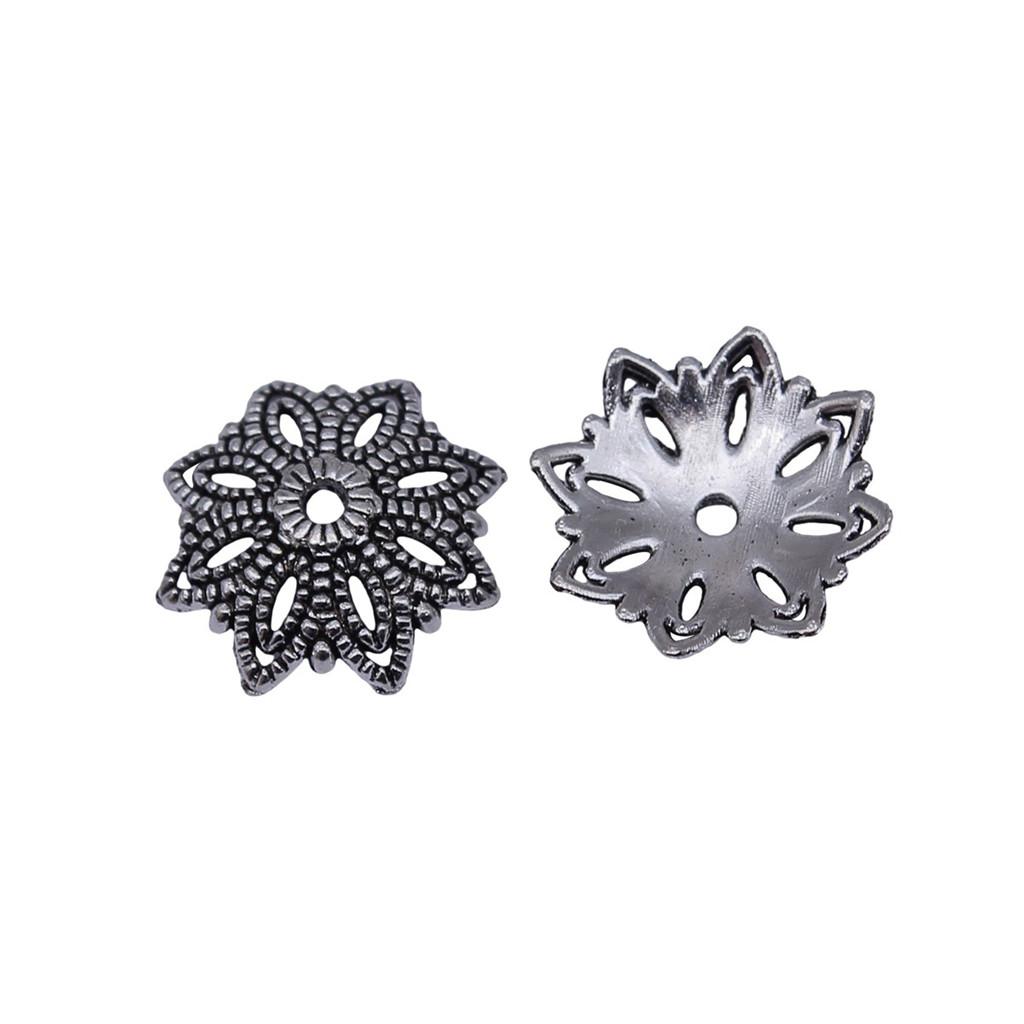 Textured Bead Cap Charms Dome Covers For Pearl And Gemscolor Jewelry Findings