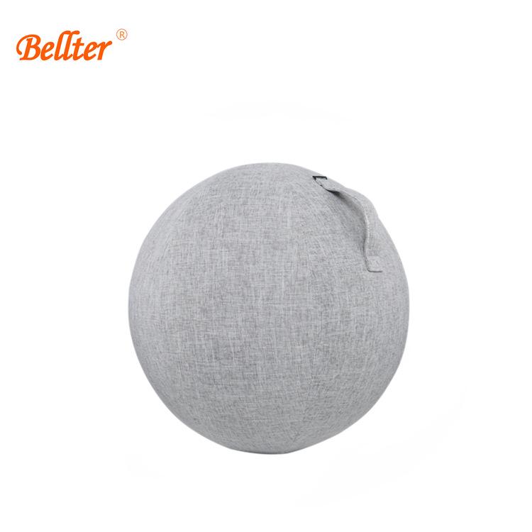 Breathable, Anti-Pilling Cotton Linen Yoga Ball Cover, 55cm