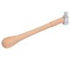Mini Hammer High Carbon Steel Round Head Ergonomic Wooden Handle Ball Peen Hammer for Goldsmithing