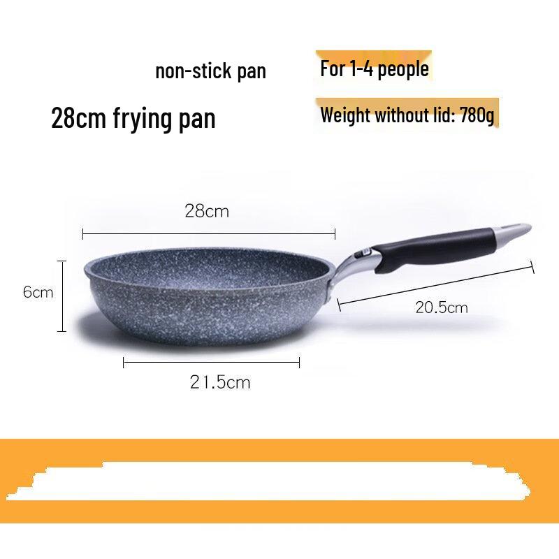 Сковорода ZISIZ с антипригарным покрытием из майфанского камня