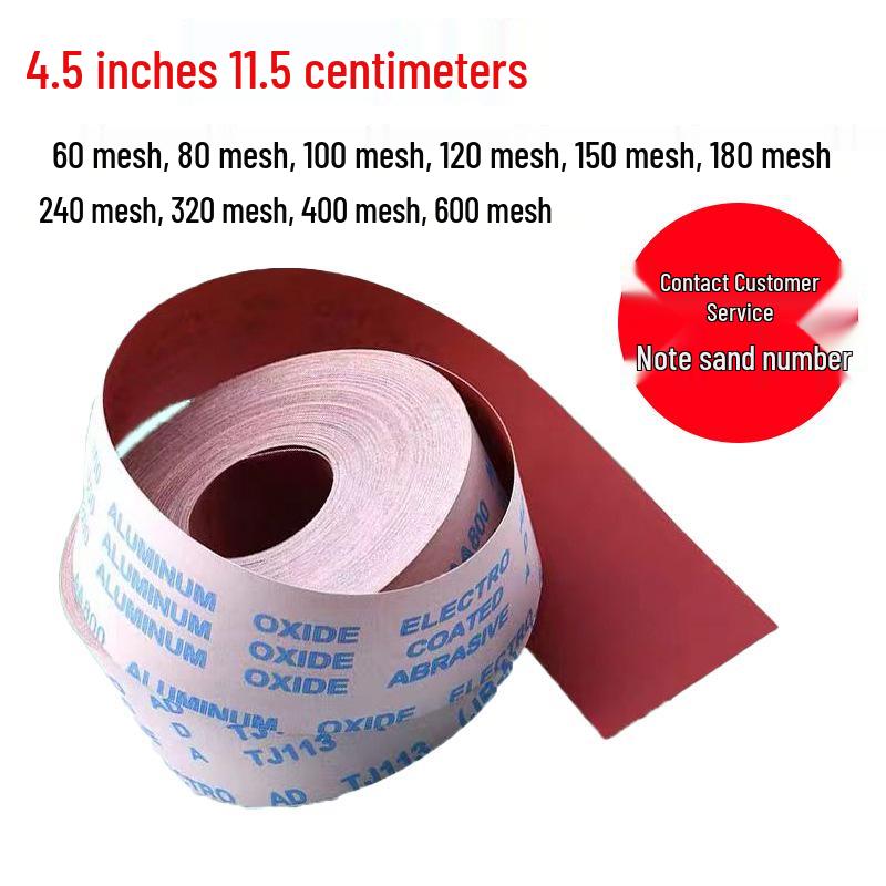 Hand-Tear TJ113 4-Inch Sandpaper Roll for Wood Polishing & Grinding