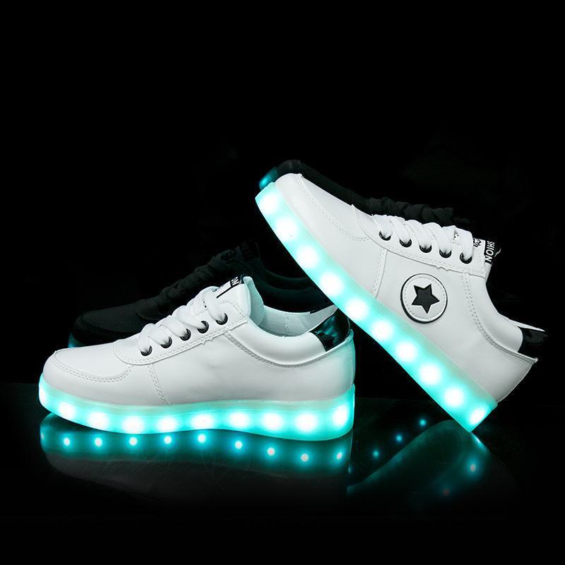 Stylish And Breathable Luminous Led Lighted Fashion Flats Kids Shoes Sneakers Sports